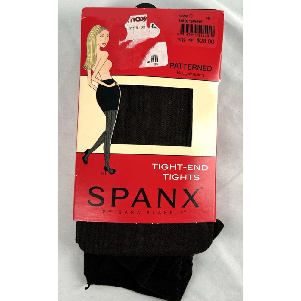 NEW Spanx Bittersweet Tight End Tights Patterned Bodyshaping Size C